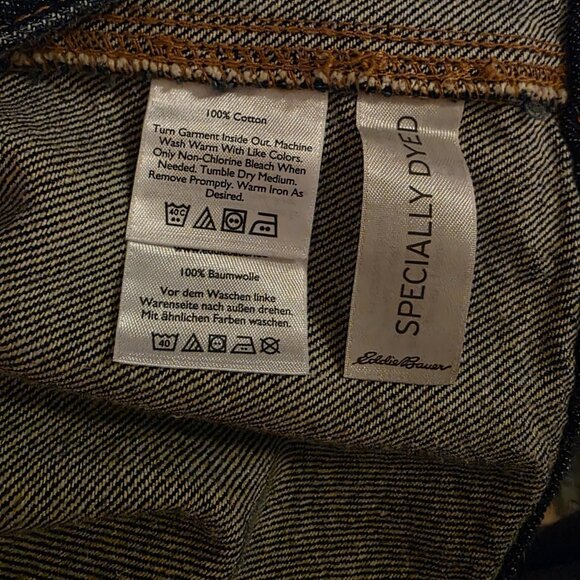 EDDIE BAUER Women's Jean Jacket Plus Size 2XL Blue Denim Excellent Condition - Picture 6 of 7